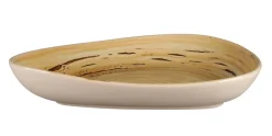 RAK Assiette coupe creuse triangulaire Garnet porcelaine vitrifiée 23,8x19,6 cm stone Spot