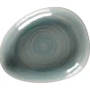 Assiette coupe creuse triangulaire Saphire porcelaine vitrifiée 27,8x22,7 cm stone Spot - RAK Clearance