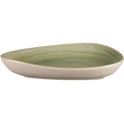 RAK Assiette coupe creuse triangulaire Emerald porcelaine vitrifiée 23,8x19,6 cm stone Spot Hot