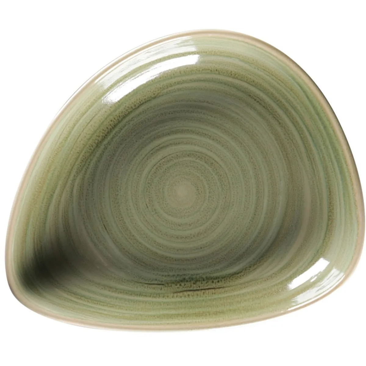 RAK Assiette coupe creuse triangulaire Emerald porcelaine vitrifiée 23,8x19,6 cm stone Spot Hot