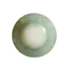 DUDSON Assiette coupe creuse vert porcelaine vitrifiée Ø 19,6 cm Butterfly New