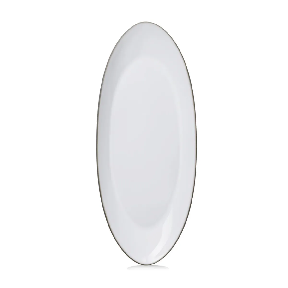 Assiette coupe à fond plat ovale blanc cumulus porcelaine culinaire 36x16 cm Equinoxe - REVOL Best