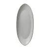 Assiette coupe à fond plat ovale poivre porcelaine culinaire 36x16 cm Equinoxe - REVOL Outlet
