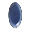 REVOL Assiette coupe à fond plat ovale cirrus porcelaine culinaire 25x13,3 cm Equinoxe Hot