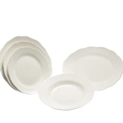 PRO.MUNDI Assiette coupe ovale blanc porcelaine 31,7x22,8 cm Sérafine Hot