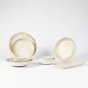 ACCOLADE Assiette coupe plate beige grès émaillé Ø 21 cm Sahara