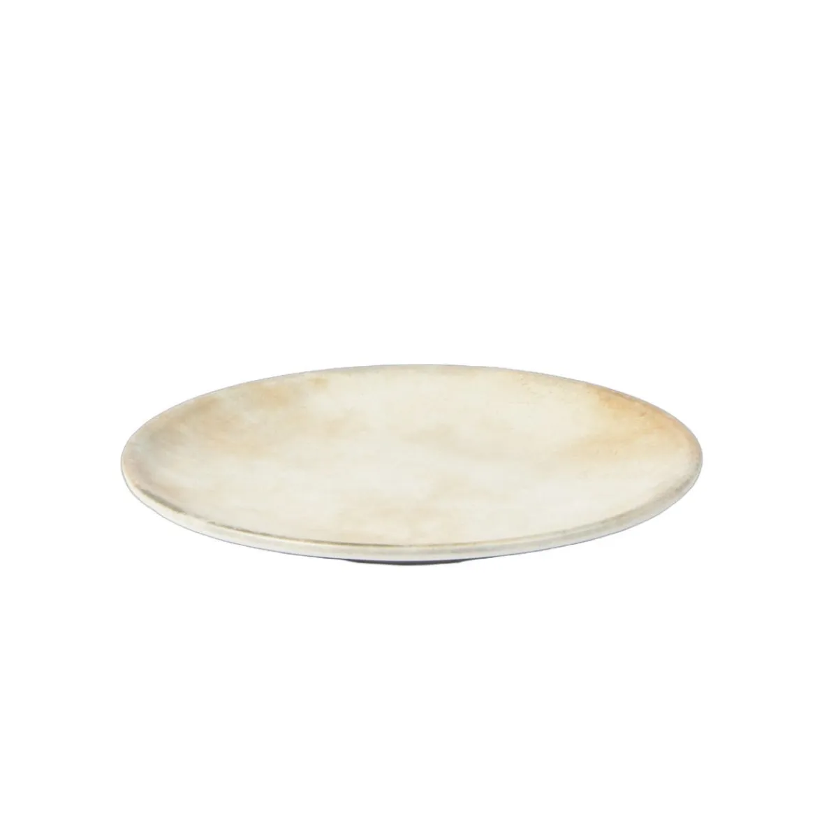 ACCOLADE Assiette coupe plate beige grès émaillé Ø 21 cm Sahara