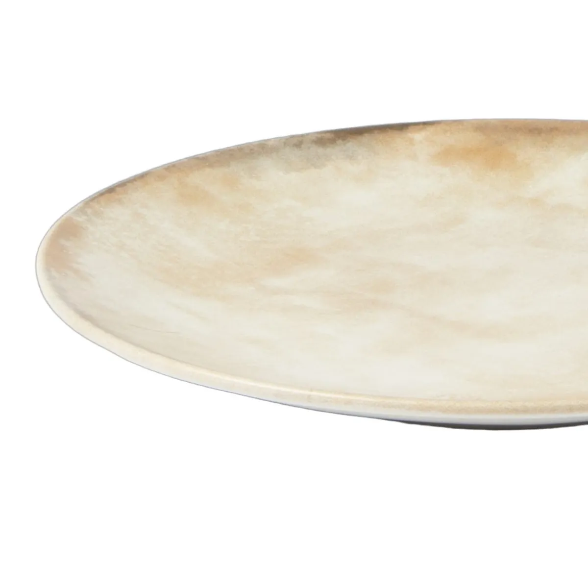Assiette coupe plate beige grès émaillé Ø 27 cm Sahara - ACCOLADE Best
