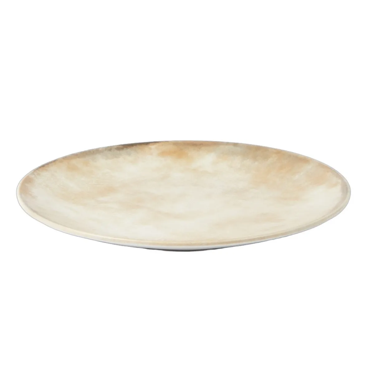 Assiette coupe plate beige grès émaillé Ø 27 cm Sahara - ACCOLADE Best