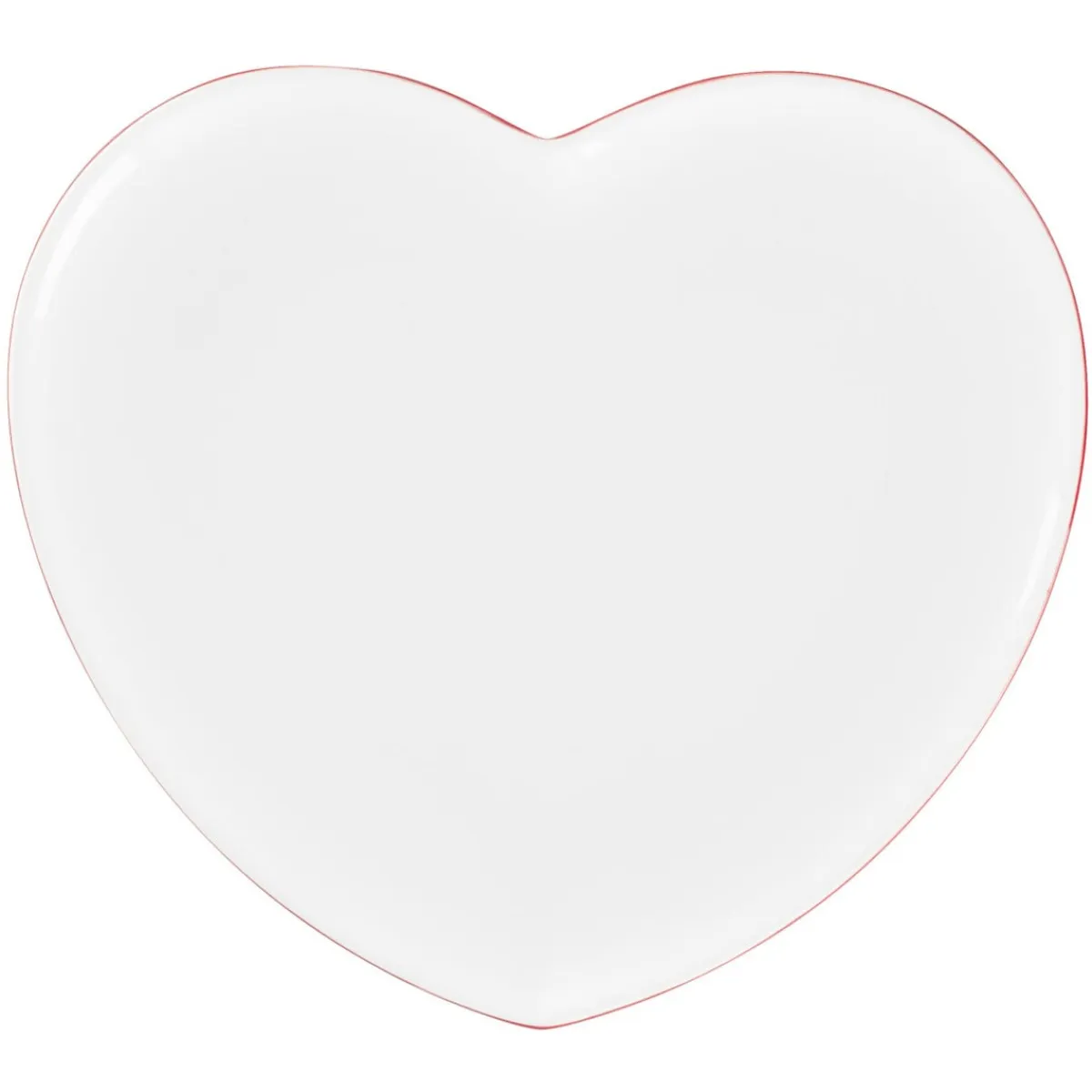 Assiette coupe plate blanc porcelaine 28x25 cm Cliché - RAK New
