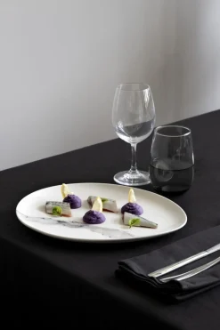 Assiette coupe plate blanc porcelaine Ø 28 cm Silk - ACCOLADE