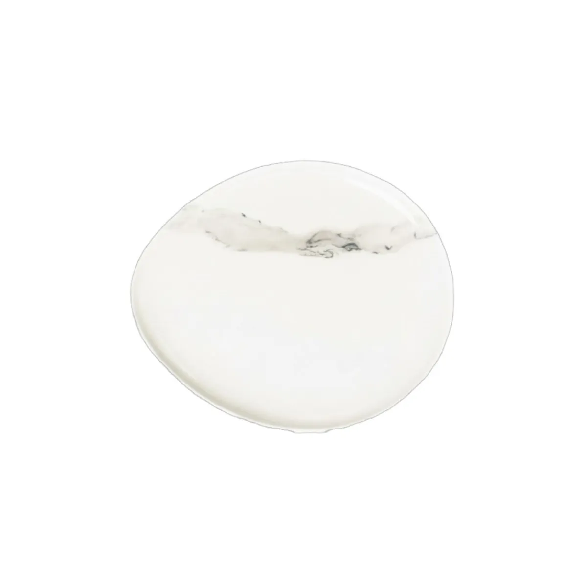 Assiette coupe plate blanc porcelaine Ø 28 cm Silk - ACCOLADE