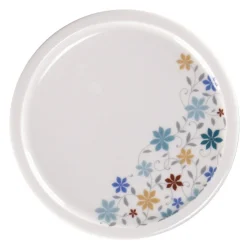 RAK Assiette coupe plate blanc porcelaine vitrifiée Ø 16,2 cm stone Ease Décor Summer New