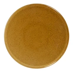 Assiette coupe plate caramel grès renforcé Ø 12 cm Twist - ESSENTIALS COLLECTION