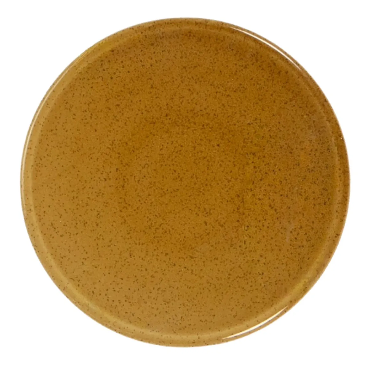 Assiette coupe plate caramel grès renforcé Ø 12 cm Twist - ESSENTIALS COLLECTION