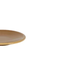 Assiette coupe plate caramel grès renforcé Ø 12 cm Twist - ESSENTIALS COLLECTION