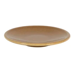 Assiette coupe plate caramel grès renforcé Ø 12 cm Twist - ESSENTIALS COLLECTION
