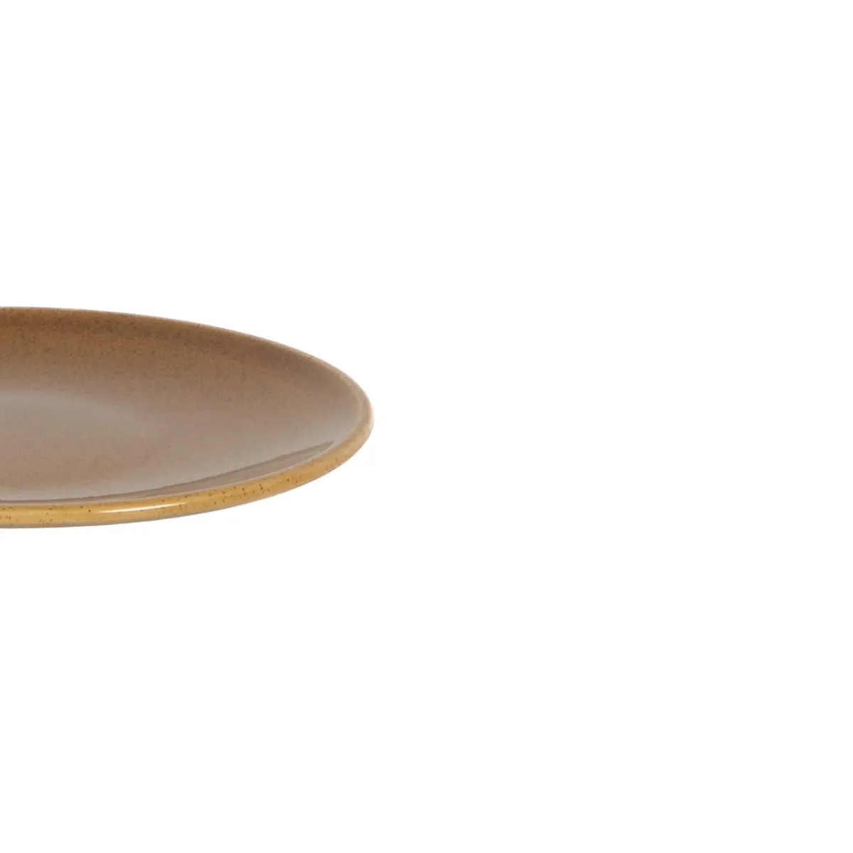 Assiette coupe plate caramel grès renforcé Ø 16 cm Twist - ESSENTIALS COLLECTION Online