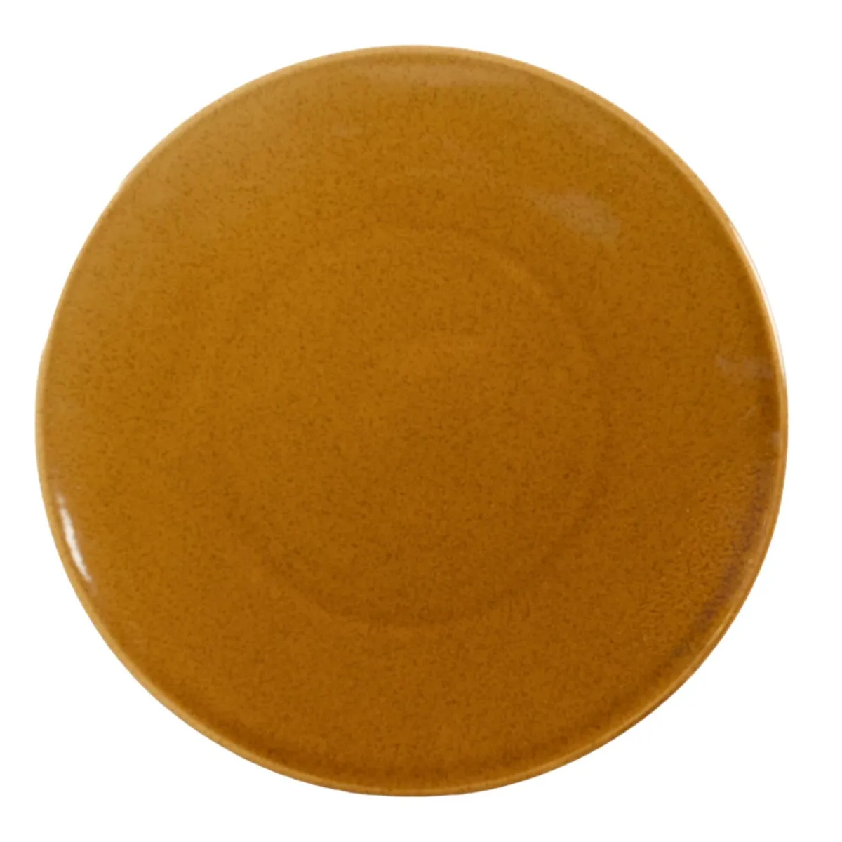 Assiette coupe plate caramel grès renforcé Ø 25 cm Twist - ESSENTIALS COLLECTION Outlet