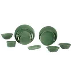 ESSENTIALS COLLECTION Assiette coupe plate Lagoon grès renforcé Ø 25 cm Twist Outlet