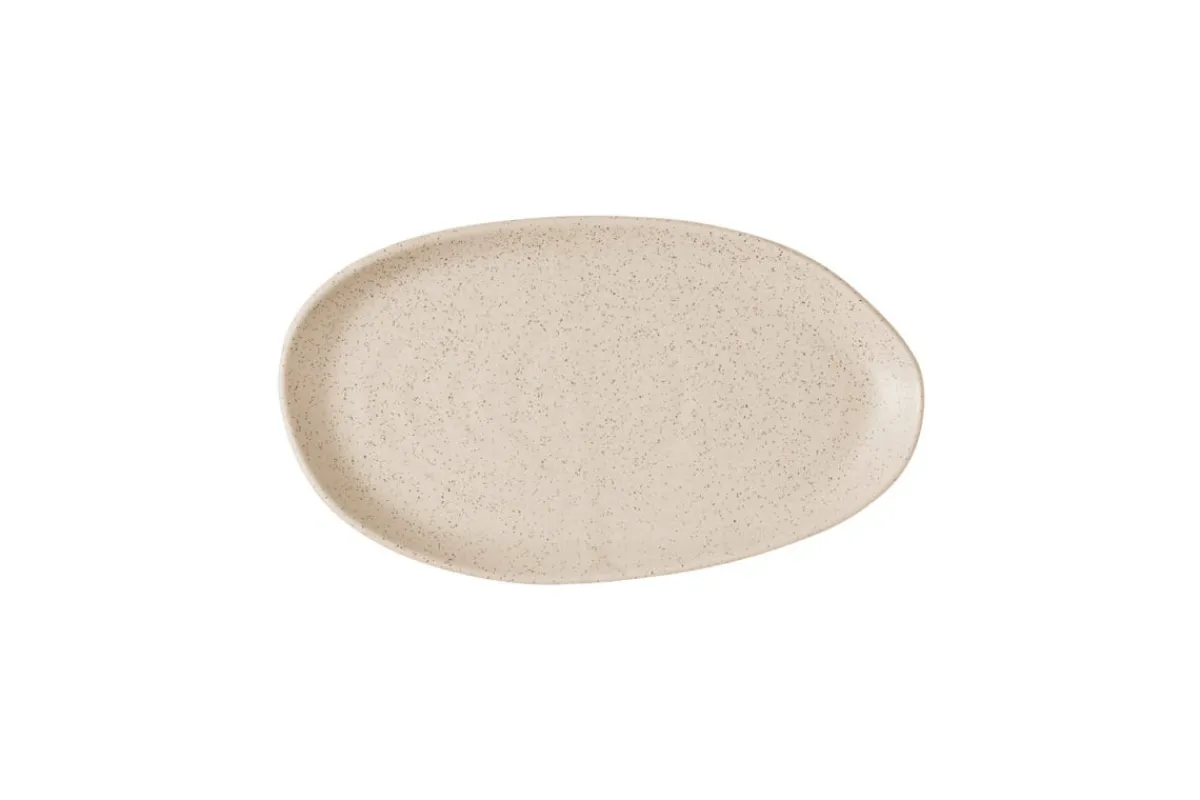 CHURCHILL Assiette coupe plate organique Nutmeg Cream porcelaine vitrifiée Ø 26 cm 26x15 cm Stonecast Natural Outlet