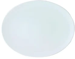 Assiette coupe plate ovale blanc porcelaine 23x18 cm Gusto - ACCOLADE New