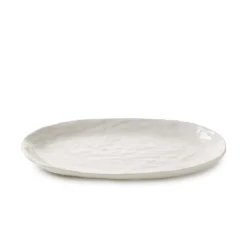 Assiette coupe plate ovale Blanc albâtre porcelaine culinaire 24,5x13,5 cm Yli - REVOL Hot