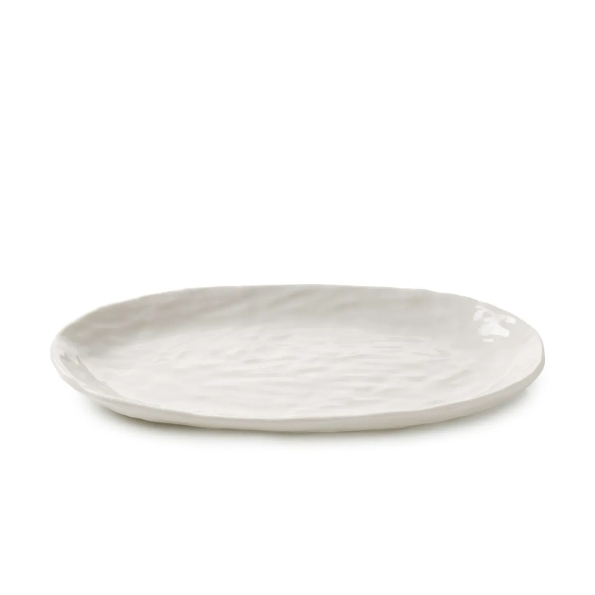Assiette coupe plate ovale Blanc albâtre porcelaine culinaire 24,5x13,5 cm Yli - REVOL Hot