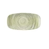 Assiette coupe plate rectangulaire vert porcelaine vitrifiée 15,3x29,8 cm Elements Fern - CHURCHILL Outlet