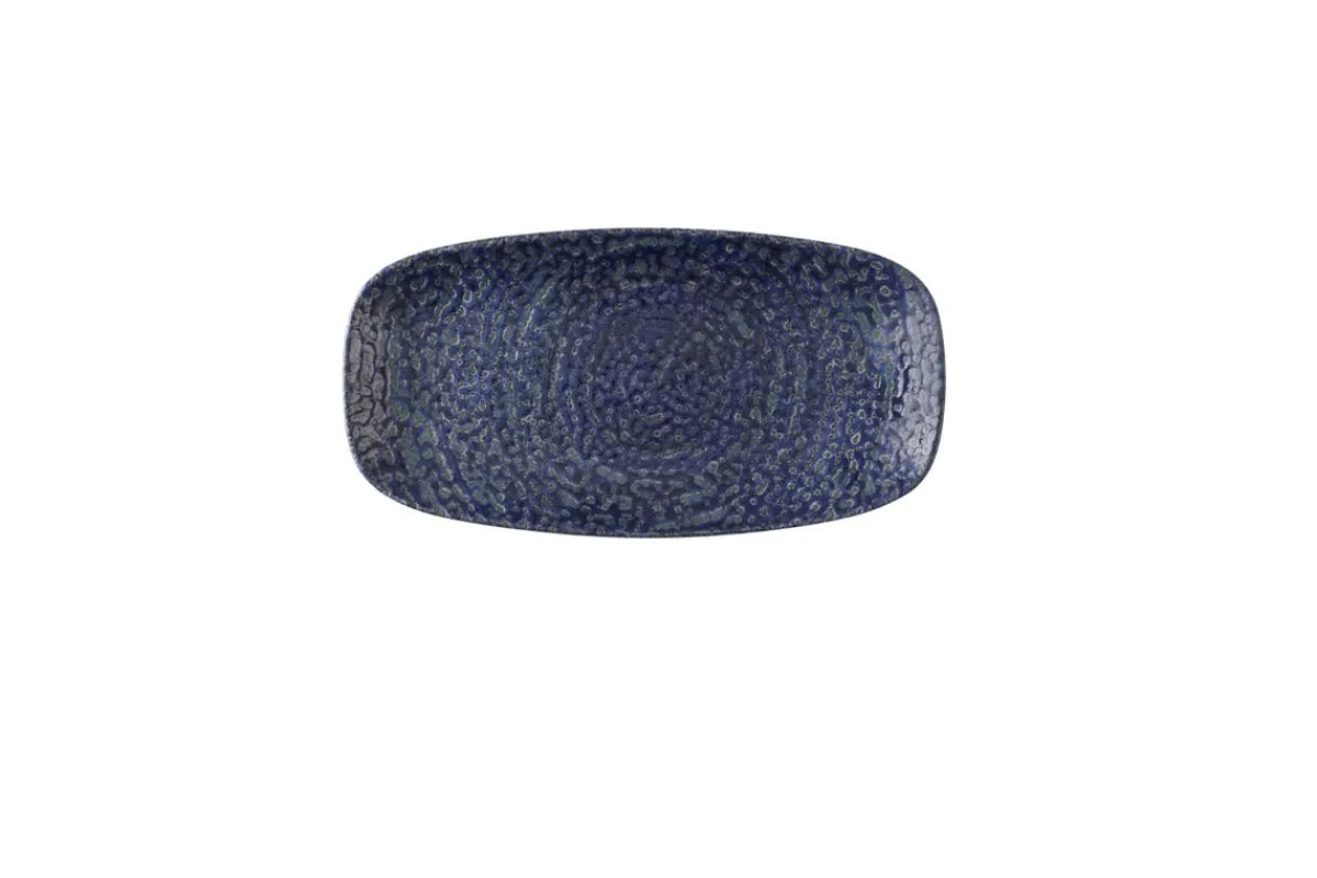 Assiette coupe plate rectangulaire Twilight porcelaine vitrifiée 15,3x29,8 cm Chroma - CHURCHILL New