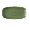 CHURCHILL Assiette coupe plate rectangulaire Sorrel Green porcelaine vitrifiée 35,5x18,9 cm Stonecast Sorrel Outlet