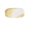 Assiette coupe plate rectangulaire Gold porcelaine vitrifiée 18x35 cm Tide - CHURCHILL Best