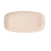 Assiette coupe plate rectangulaire Canvas Coral porcelaine vitrifiée 35,5x18,9 cm Stonecast Canvas - CHURCHILL Best