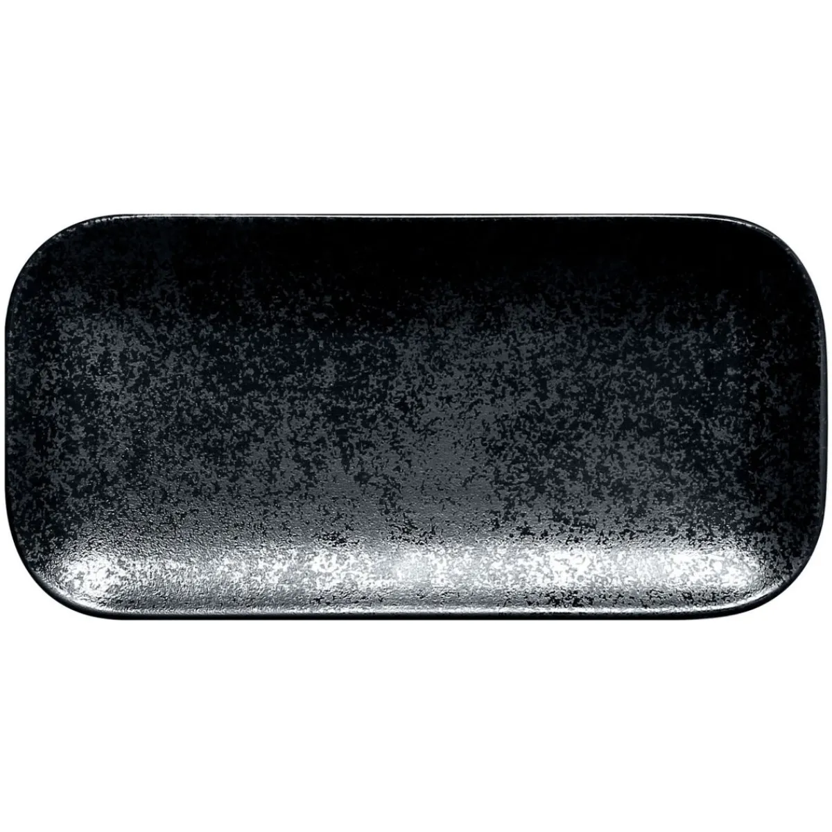 RAK Assiette coupe plate rectangulaire noir porcelaine vitrifiée 22x11 cm Karbon Sale