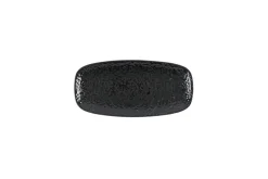 Assiette coupe plate rectangulaire noir porcelaine vitrifiée 26,9x12,7 cm Chroma - CHURCHILL Clearance