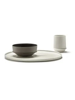 SERAX Assiette coupe plate rond Alabaster porcelaine Ø 33 cm Dune New