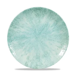Assiette coupe plate rond Aquamarine porcelaine vitrifiée Ø 21,7 cm Stone Aquamarine - CHURCHILL Hot