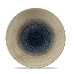 Assiette coupe plate rond aqueous bayou porcelaine vitrifiée Ø 25,5 cm Stonecast Aquaeous - CHURCHILL Best