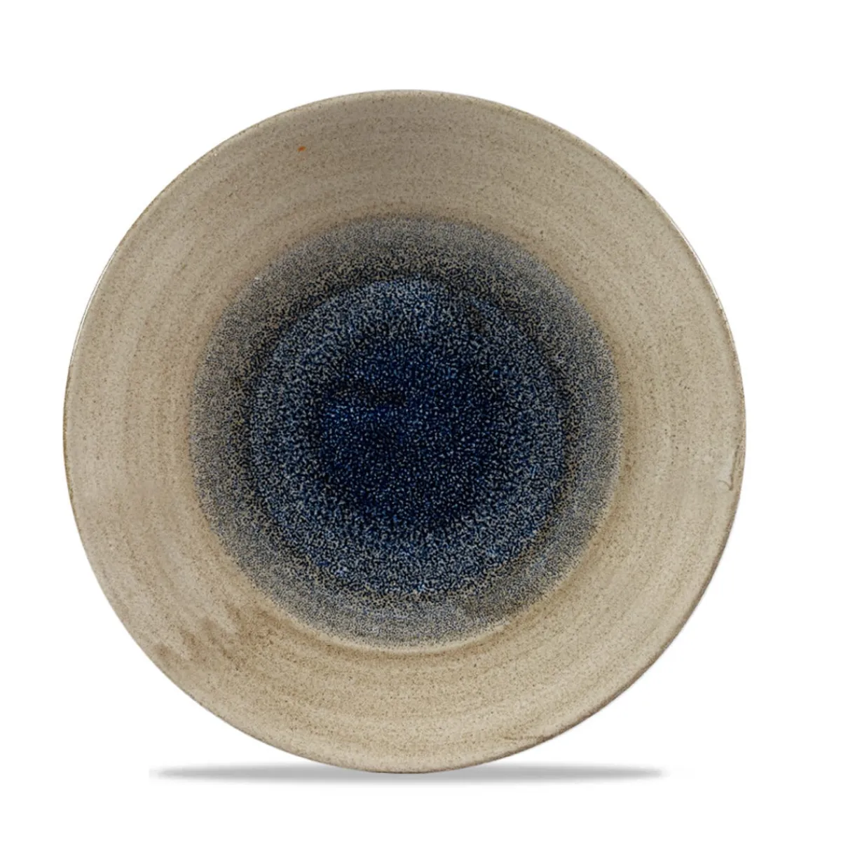 Assiette coupe plate rond aqueous bayou porcelaine vitrifiée Ø 25,5 cm Stonecast Aquaeous - CHURCHILL Best