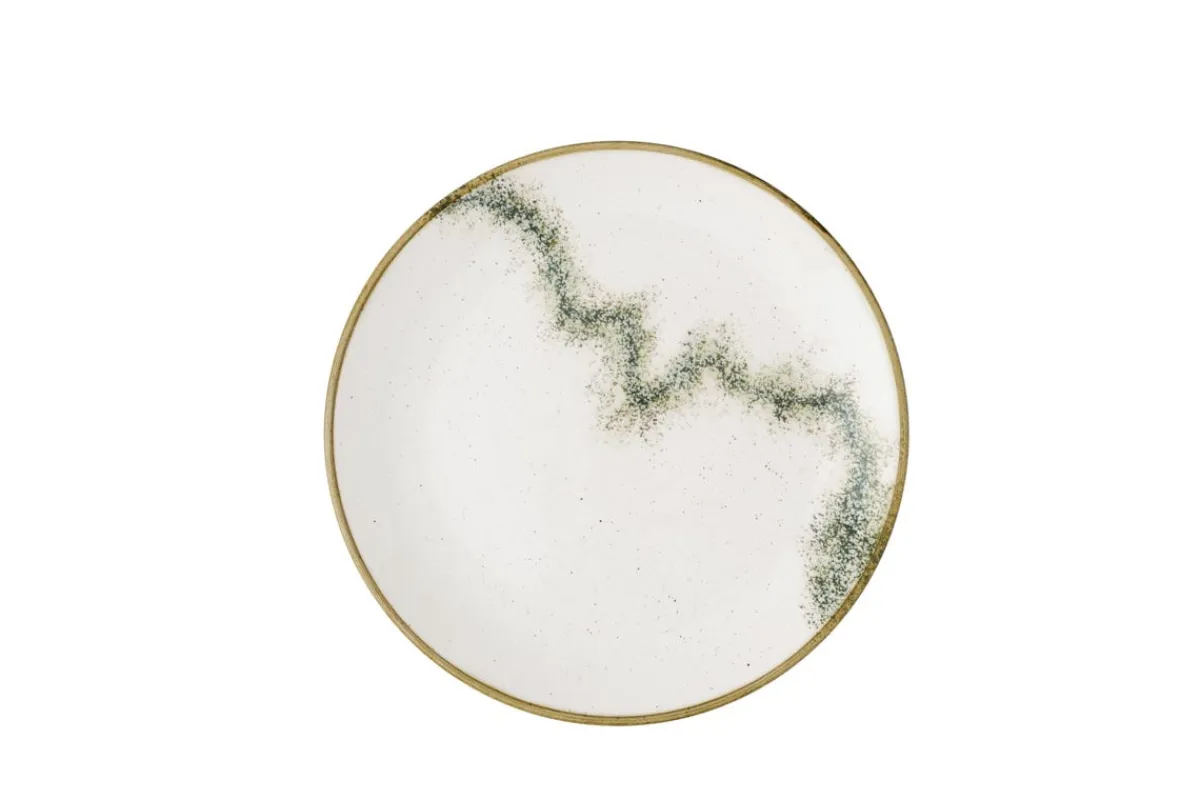 Assiette coupe plate rond barley white porcelaine vitrifiée Ø 26 cm Spice - CHURCHILL Online