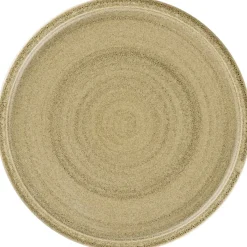 Assiette coupe plate rond beige porcelaine vitrifiée Ø 23,8 cm Selva - RAK Best