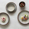 ACCOLADE Assiette coupe plate rond beige porcelaine Ø 21 cm Savanna Outlet