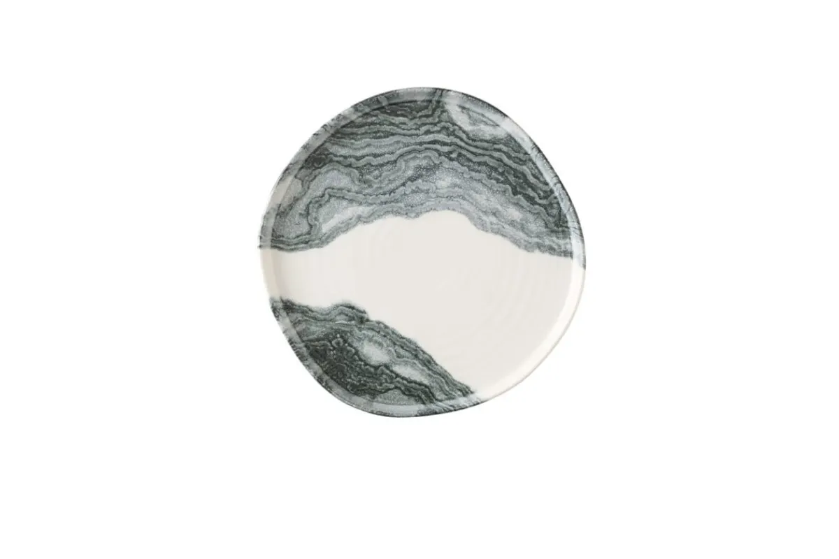CHURCHILL Assiette coupe plate rond Black porcelaine vitrifiée Ø 26 cm Tide Best