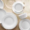 PILLIVUYT Assiette coupe plate rond blanc porcelaine Ø 21 cm Eventail Discount