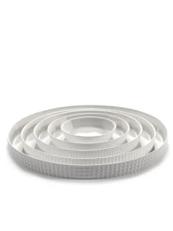 Assiette coupe plate rond blanc porcelaine bone china Ø 20 cm Nido - SERAX Clearance