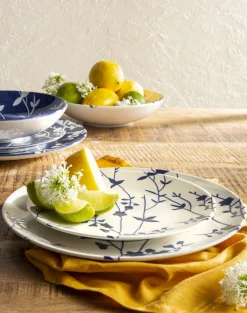 Assiette coupe plate rond blanc porcelaine Ø 20 cm Flora - ESSENTIALS COLLECTION Best