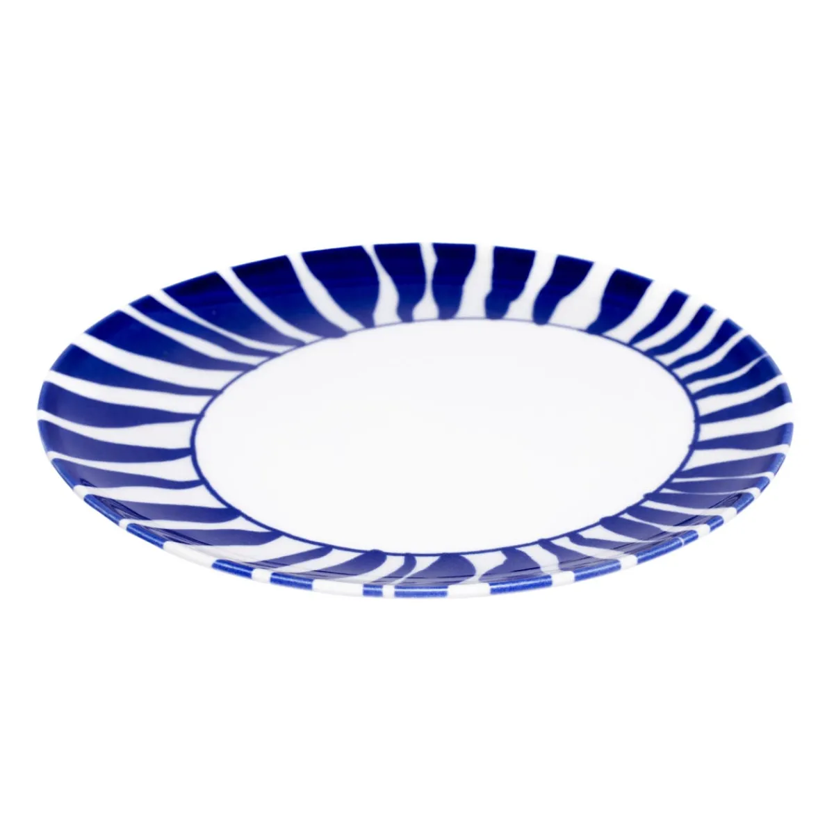 Assiette coupe plate rond blanc porcelaine Ø 20 cm Zebra - ESSENTIALS COLLECTION New