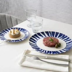 ESSENTIALS COLLECTION Assiette coupe plate rond blanc porcelaine Ø 26 cm Zebra Sale