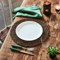 Assiette coupe plate rond blanc verre opal Ø 27 cm Diwali - LUMINARC Outlet