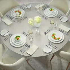 Assiette coupe plate rond blanc porcelaine Ø 24 cm Afina - VILLEROY & BOCH New